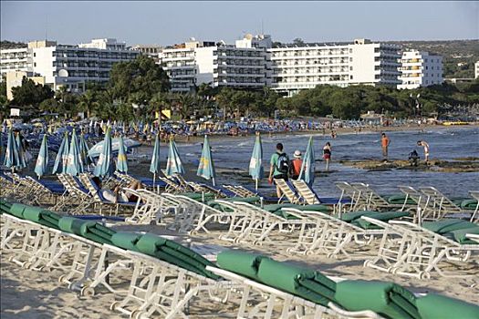 旅游,酒店,海滩,塞浦路斯,欧洲