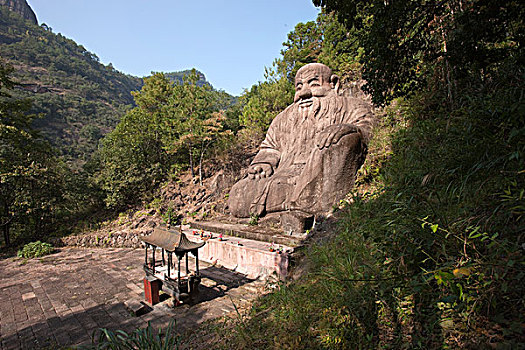 石头,雕塑,武夷山,山,福建,中国