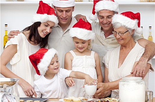 家庭,烘制,圣诞节蛋糕,甜食,厨房