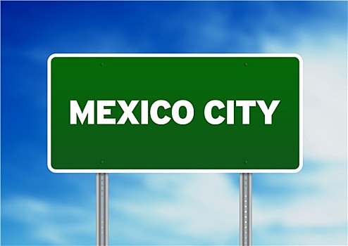 墨西哥城,公路,标识