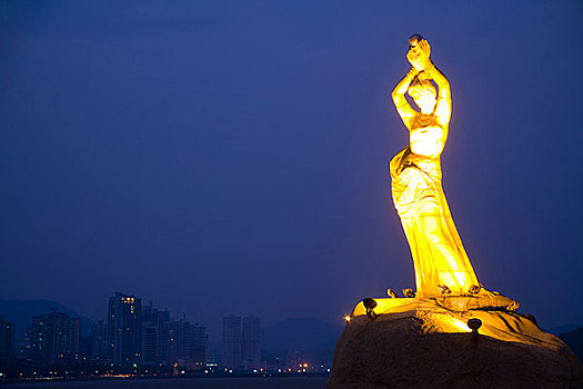 广东珠海渔女雕塑