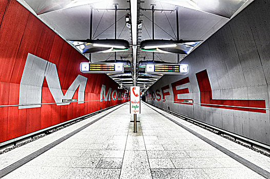 慕尼黑,地铁,车站,地铁站,巴伐利亚,德国,欧洲