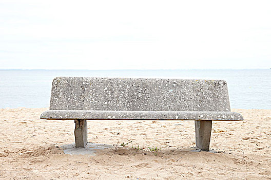 长椅,海滩