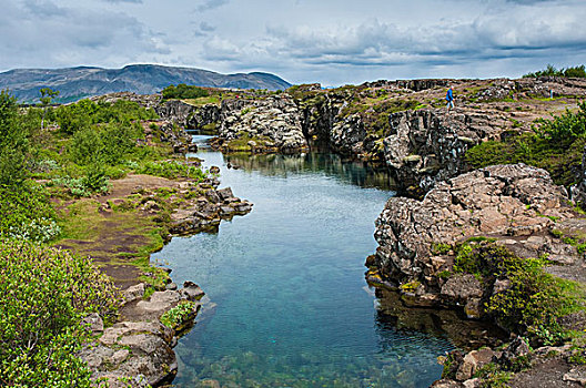 冰岛,南,区域,国家公园,河流,火山岩
