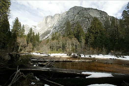 雪崩,优胜美地国家公园,加利福尼亚,美国,北美