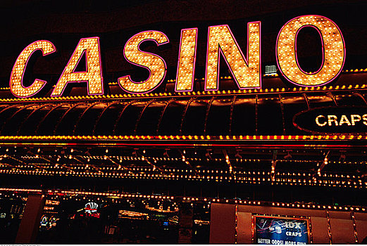 赌场,标识,拉斯维加斯,内华达,美国