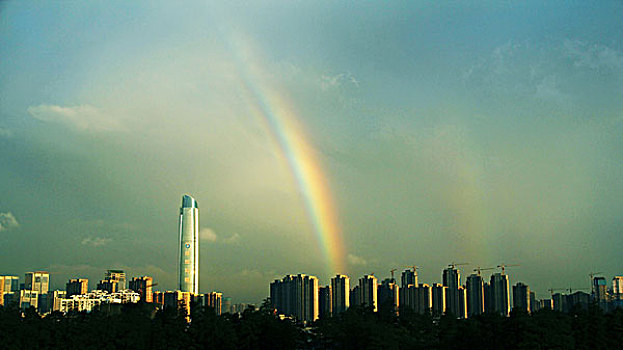 城市的彩虹,武汉泛海cbd