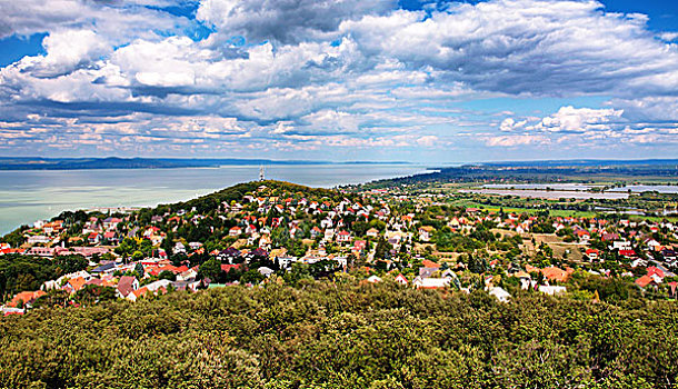 风景,巴拉顿湖,匈牙利