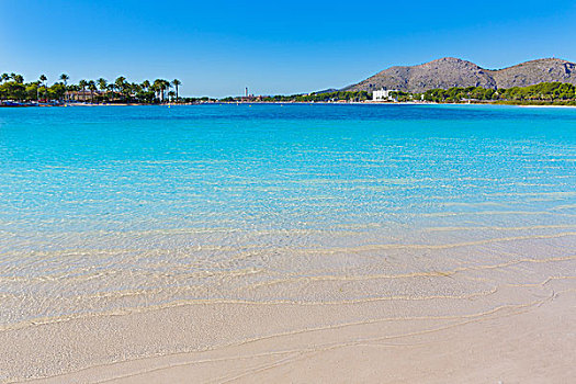 海滩,马略卡岛,巴利阿里群岛,西班牙