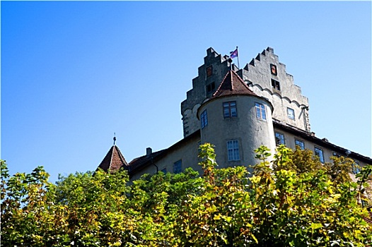 老,城堡,梅尔斯堡,博登湖区