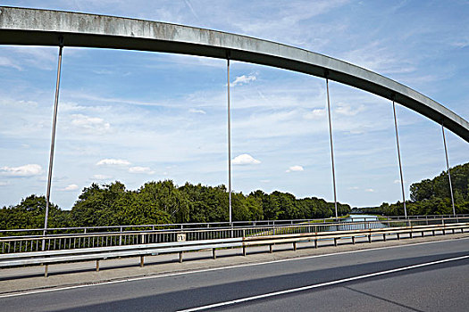 德国,桥,上方,运河