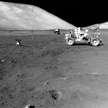 阿波罗17号,图像,陆地,月亮