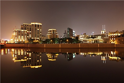 上海,夜晚,中国