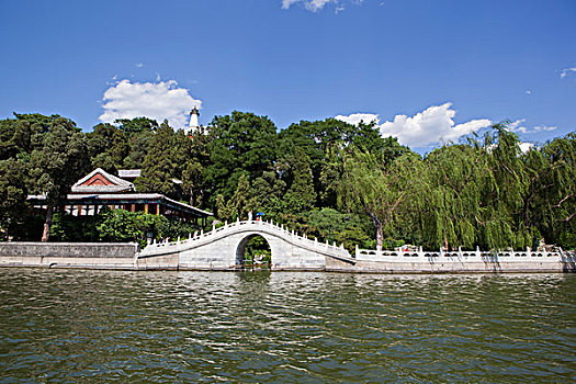 北京北海公园的桥