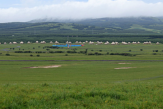 河北承德坝上,国家一道风景大道,夏日风景