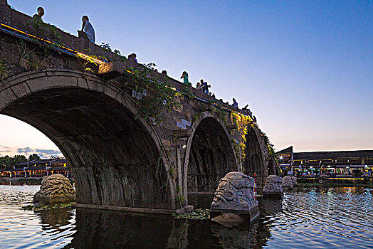 大运河是的古老石拱桥