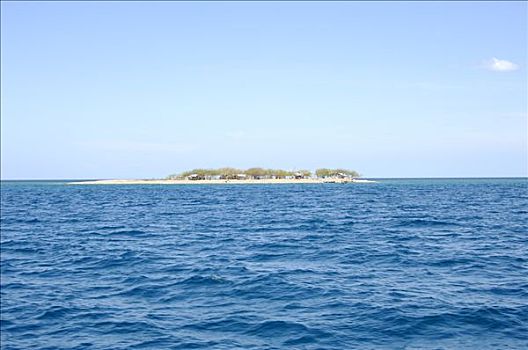 岛屿,中间,海洋