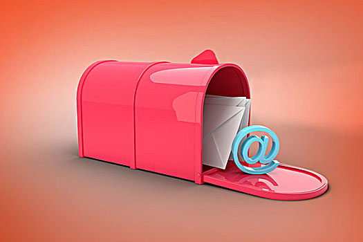 红色,电子邮件,邮筒