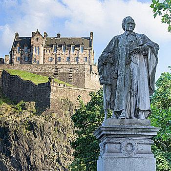 雕塑,爱丁堡城堡,爱丁堡,苏格兰