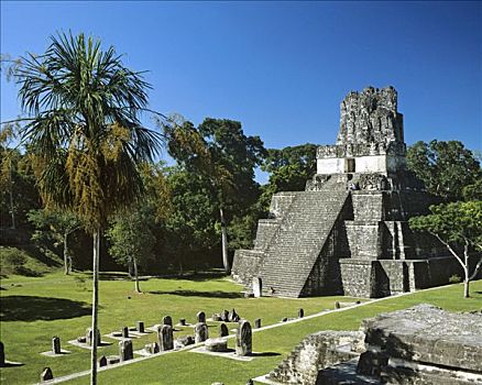 庙宇,遗址,玛雅,金字塔,危地马拉,中美洲
