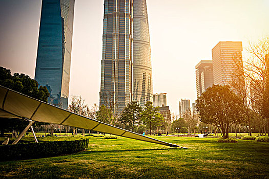 公园陆家嘴金融中心,上海,中国