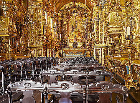 教堂,室内,里约热内卢,巴西,南美