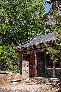 山西忻州市五台山广宗寺寺院旁鲁智深山门演武旧址