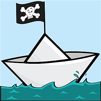 海盗,纸船