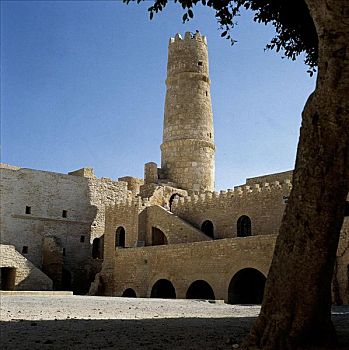 要塞,城堡,突尼斯,北非