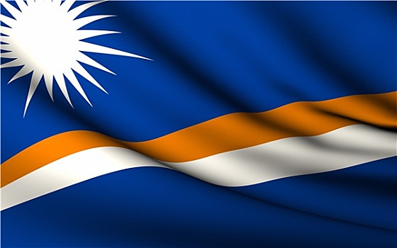 飞,旗帜,马绍尔群岛,国家,收集