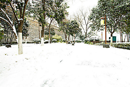 古城雪景