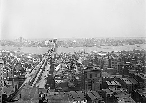 布鲁克林大桥,东河,纽约,美国,消息,服务,四月,历史