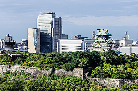 大阪城,大阪,日本,亚洲