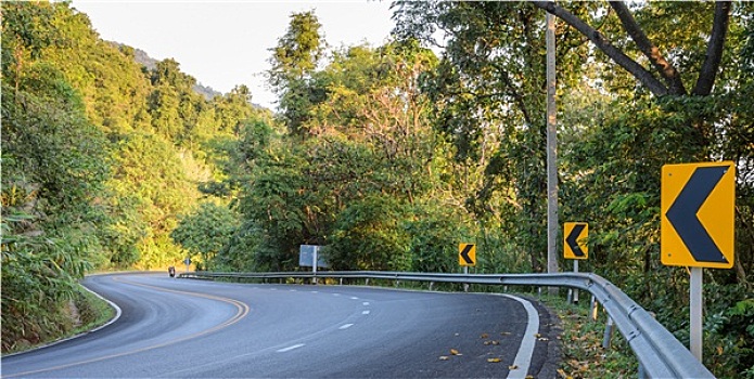 乡村,弯曲,道路