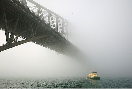 船,悉尼海港大桥,悉尼,澳大利亚