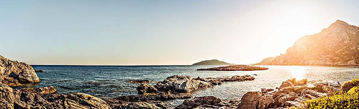 岩石,海岸线,萨摩斯岛,希腊