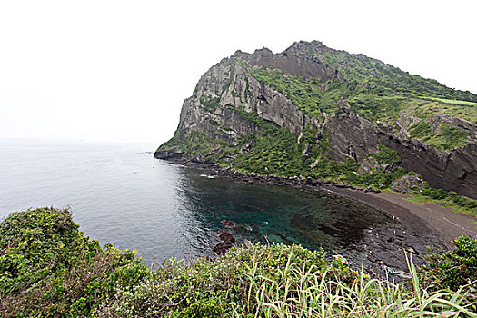 韩国济州岛的日出峰风光