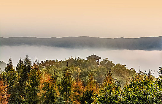 吉林省图们市日光山建筑景观
