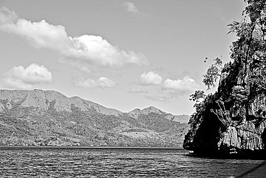 菲律宾,风景,悬崖,漂亮,天堂湾,热带,泻湖