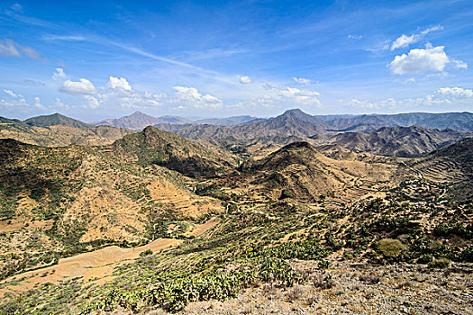 山景,道路,马萨瓦,埃塞俄比亚,厄立特里亚,非洲