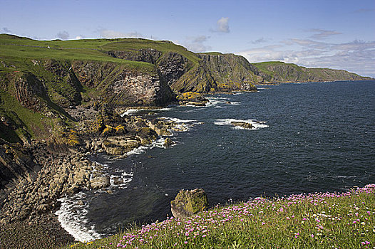 苏格兰,苏格兰边境,岩石,海岸线