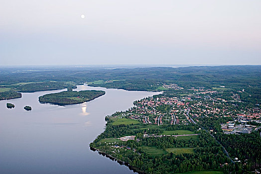 乡村,湖,瑞典