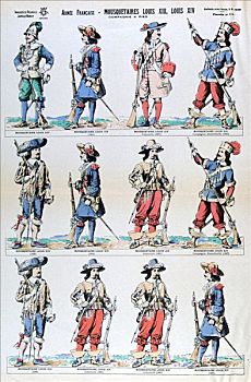 法国人,军队,路易八世,路易十四,17世纪,19世纪