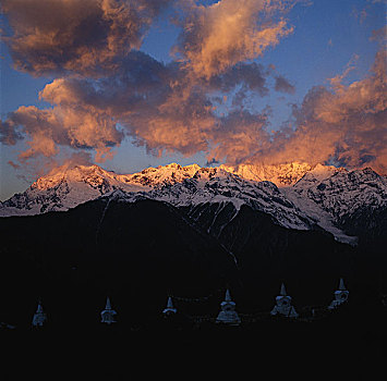 云,云朵,云彩,蓝天白云,背景,云南,香格里拉,梅里雪山