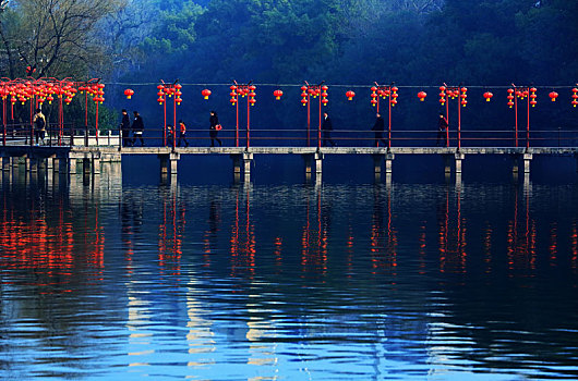 水面,倒影,建筑,古建筑