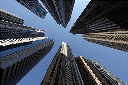 高层建筑,建筑,市区,迪拜,阿联酋