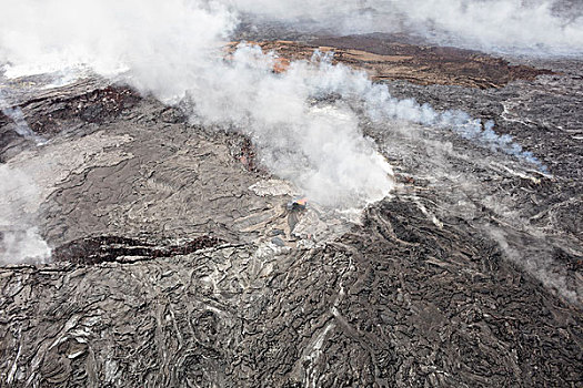 航拍,火山地貌