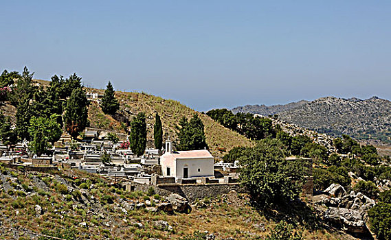 墓地,小教堂,克里特岛,希腊,欧洲