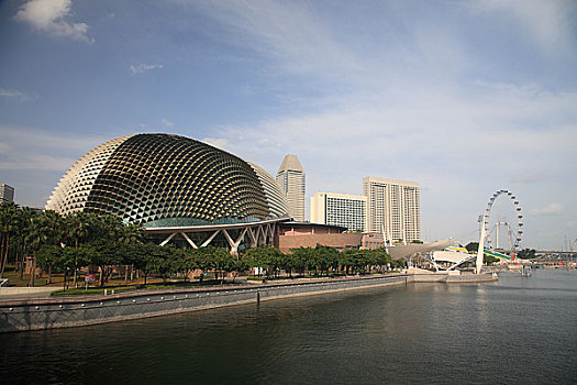 新加坡商务区大榴莲滨海艺术中心