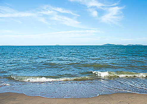 海滩,海洋,白天,放松,风景